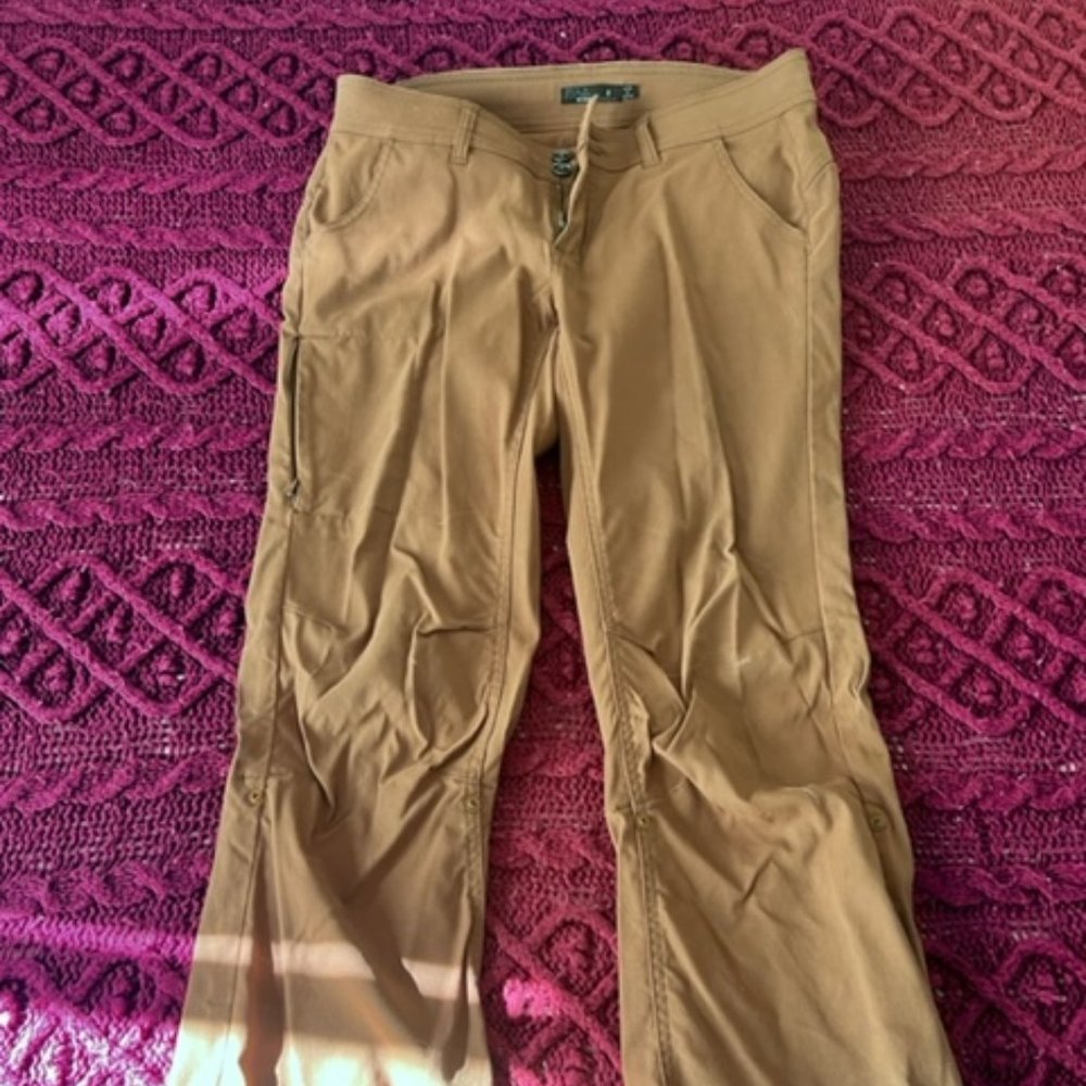Prana Women's Halle Pant: Short Inseam; Color: Flax; Size: 8